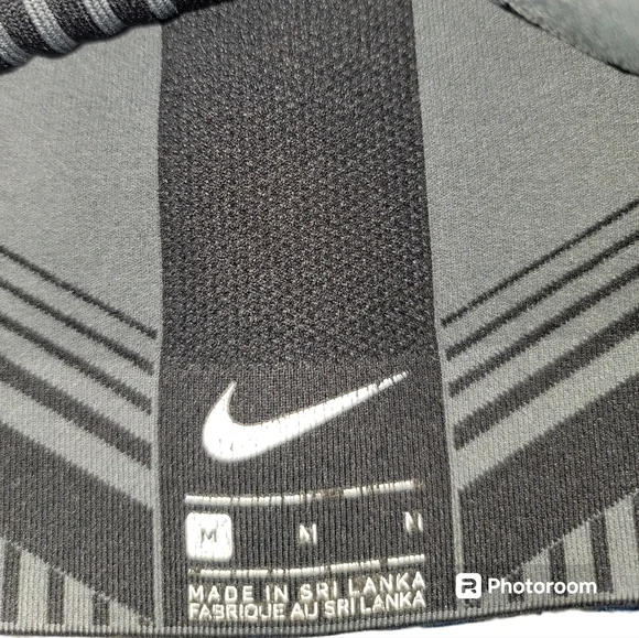 Nike Fenom Sports bra black/gray stretchy thick - Picture 3 of 4